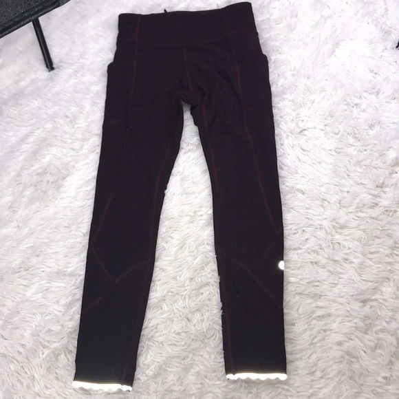 Lululemon Tight Stuff Tight II (25") Granulite Garnet Black - Picture 2 of 9